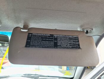 Right Front Sun visor